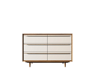 Комод "Bruni white" с шестью ящиками арт BR05WH 250_100_Array